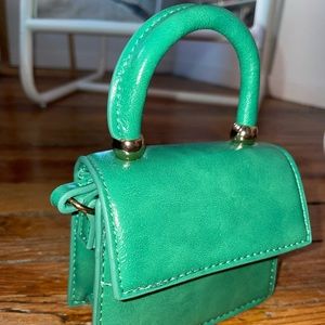 Zara Green Mini Purse NEW